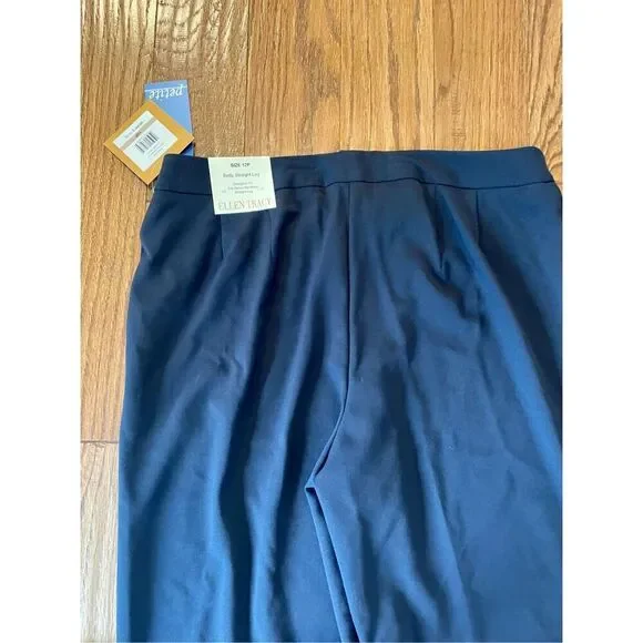 Ellen Tracy NWT navy trouser Betty pant 12p - Picture 11 of 12